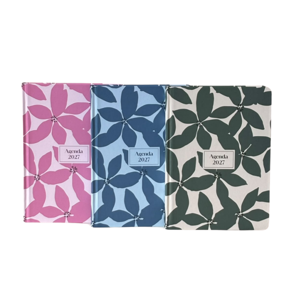 Agenda giornaliera 12×17 Flower blu