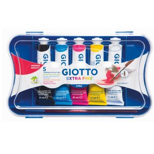 Set colore a tempera Giotto da 5 tubetti da 21ml