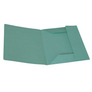 Cartelline 3 lembi Manilla colore verde confezione da 50pz