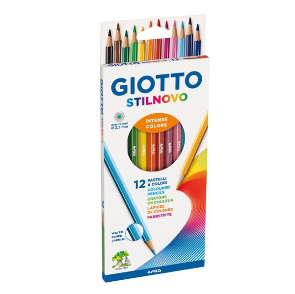 Pastelli Stilnovo Giotto confezione 12 colori