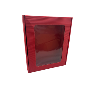 Cofanetto con finestra colore rosso