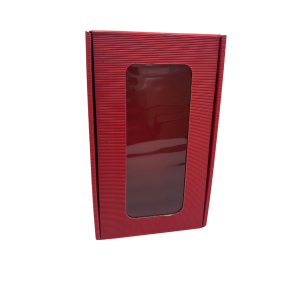 Cofanetto con finestra colore rosso