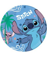 Piatto piano Lilo & Stitch confezione da 8pz