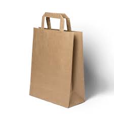 Shopper avana manico piattina 18x8x25 cartone da 400pz