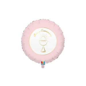 Palloncino Prima comunione rosa chic